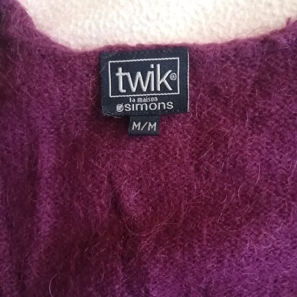 Twik La Maison Simons Mohair Geometric Sleeveless Mini Sweater Dress - Picture 5 of 12